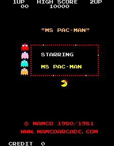 Screenshot Ms. Pac-man/Galaga - 20th Anniversary Class of 1981 Reunion
