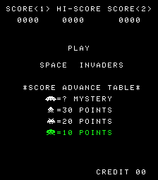 Screenshot Space Invaders / Space Invaders M