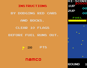 Screenshot Rally X