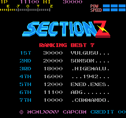 Screenshot Section Z