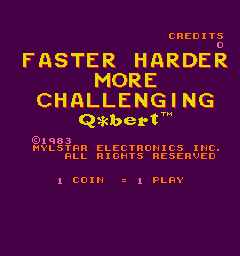 Screenshot Faster, Harder, More Challenging Q*bert
