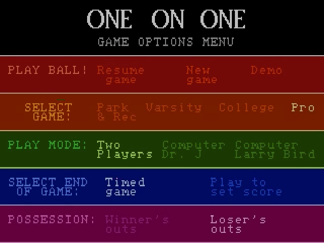 Screenshot One-On-One Basketball