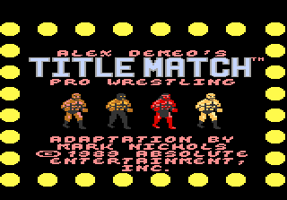 Screenshot Title Match Pro Wrestling