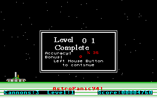 Screenshot AstroPanic 94!
