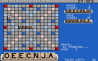 Screenshot Computer Scrabble