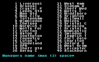 Screenshot Football Director II