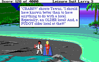Screenshot Leisure Suit Larry III : Passionate Patti In Pursuit Of The Pulsating Pectorals