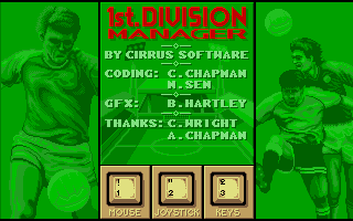 Screenshot 1st Division Manager
