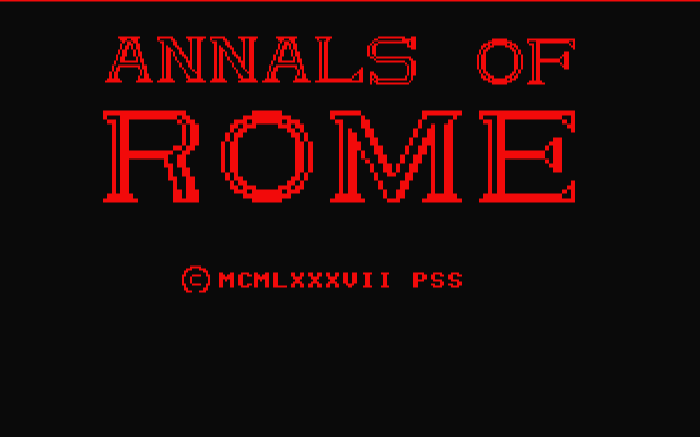 Screenshot Annals of Rome