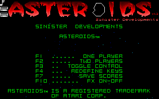 Screenshot Asteroids
