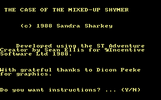 Screenshot The Case Of The Mixed-Up Shymer