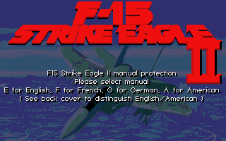 Screenshot F-15 Strike Eagle II