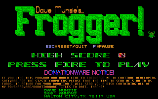 Screenshot Frogger!