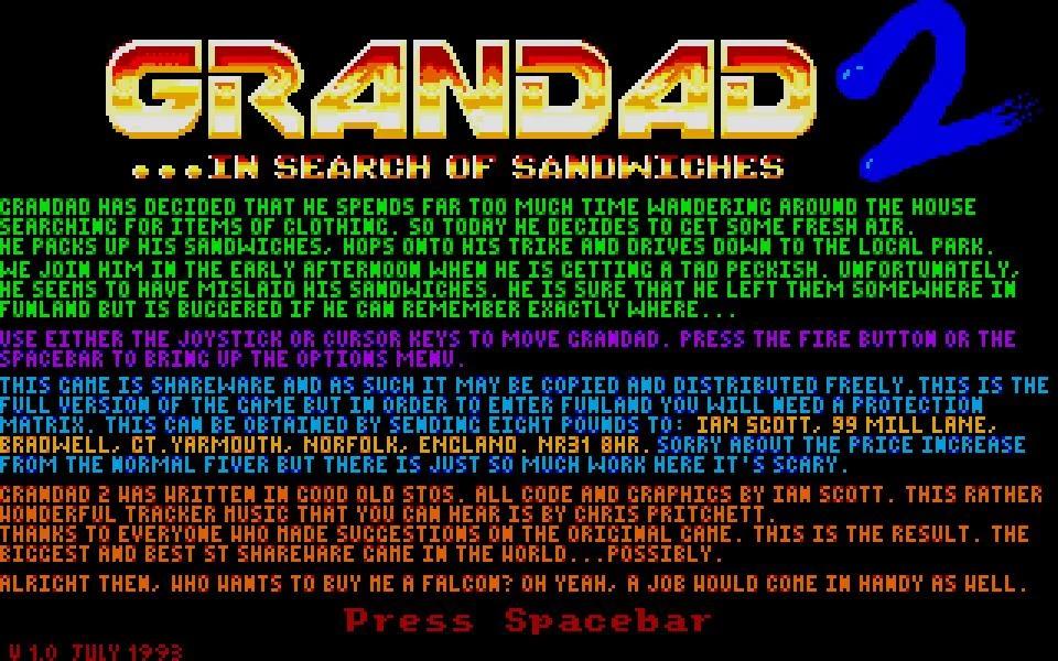 Screenshot Grandad II : In Search Of Sandwiches