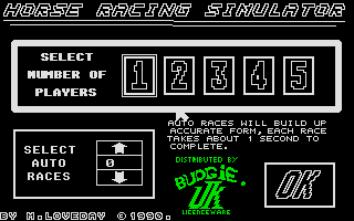 Screenshot Horse Racing Simulator