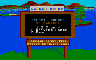 Screenshot Leader Board Pro Golf Simulator