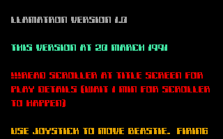 Screenshot Llamatron