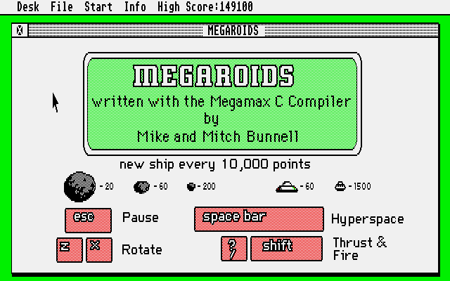Screenshot Megaroids