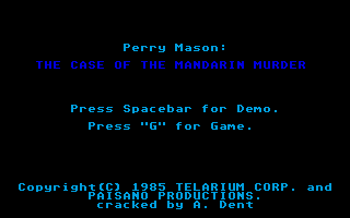 Screenshot Perry Mason : The Case Of The Mandarin Murder