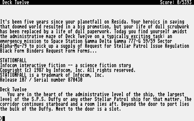 Screenshot Stationfall