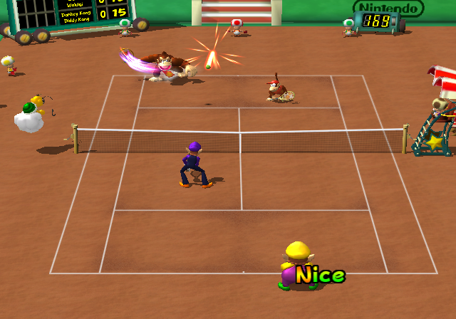 Screenshot Mario Power Tennis