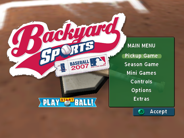 Screenshot Backyard Sports : Baseball 2007