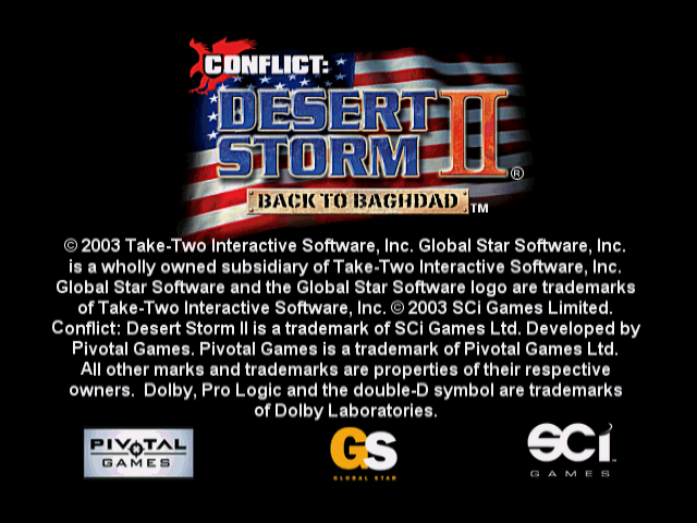 Screenshot Conflict : Desert Storm II : Back to Baghdad