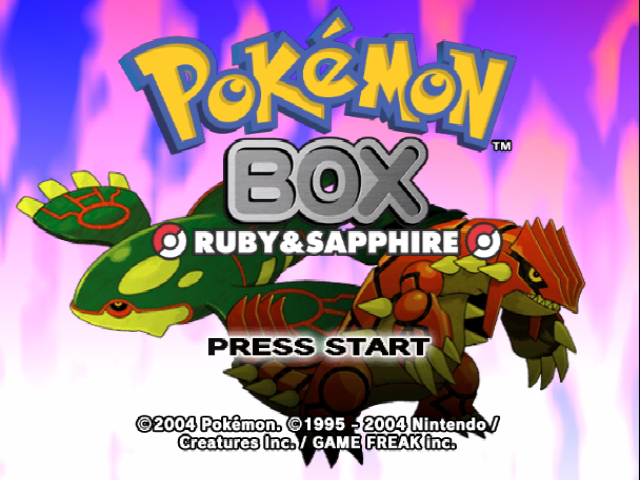 Screenshot Pokémon Box : Ruby & Sapphire