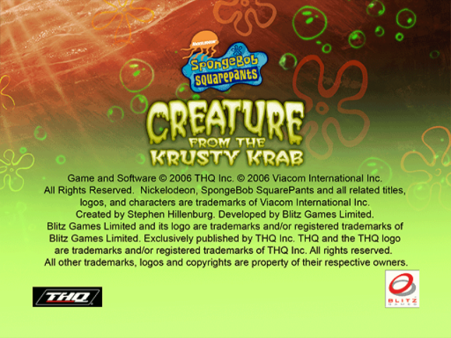 Screenshot SpongeBob SquarePants : Creature From the Krusty Krab