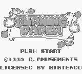 Screenshot Burning Paper