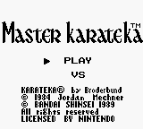 Screenshot Master Karateka