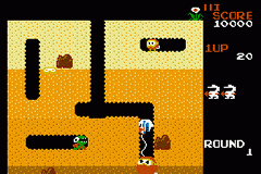 Screenshot Famicom Mini 16 : Dig Dug