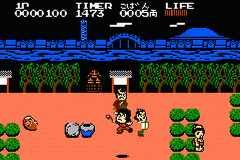 Screenshot Famicom Mini 20 : Ganbare Goemon!, Karakuri Douchuu