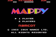 Screenshot Famicom Mini 08 : Mappy