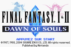Screenshot Final Fantasy I & II : Dawn of Souls