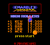 Screenshot Marble Madness