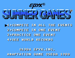 Screenshot Summer Games