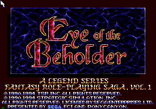 Screenshot Eye of the Beholder