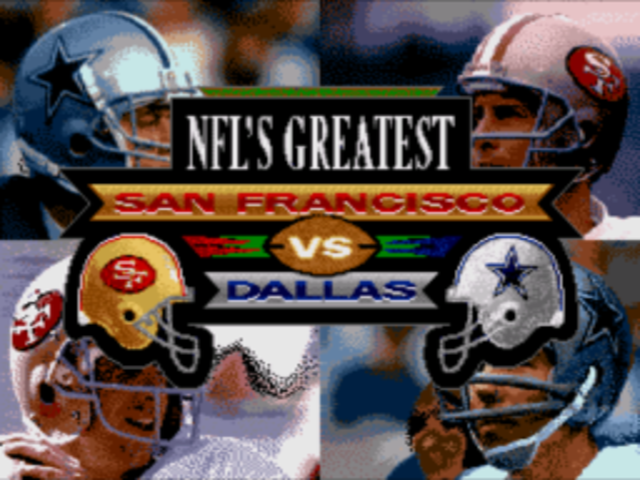 Screenshot NFL's Greatest : San Francisco vs. Dallas 1978-1993