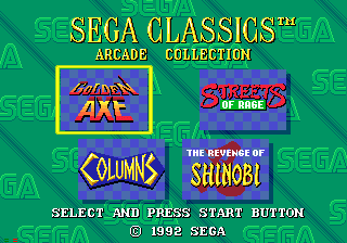 Screenshot Sega Classics Arcade Collection (4-in-1)