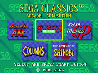 Screenshot Sega Classics Arcade Collection: Limited Edition