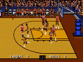 Screenshot Bulls vs Lakers and the NBA Playoffs