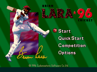 Screenshot Brian Lara Cricket 96
