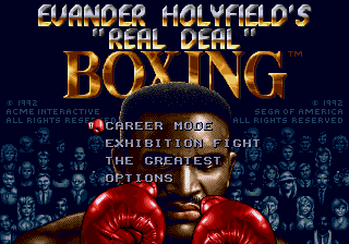 Screenshot Evander Holyfield's "Real Deal" Boxing
