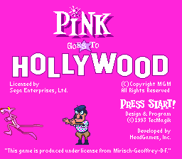 Screenshot Pink Goes to Hollywood