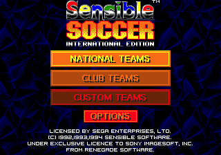 Screenshot Sensible Soccer : International Edition