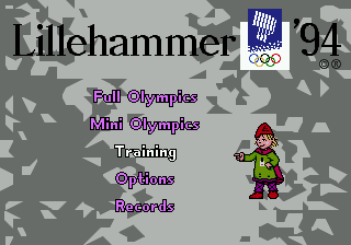 Screenshot Winter Olympics : Lillehammer '94