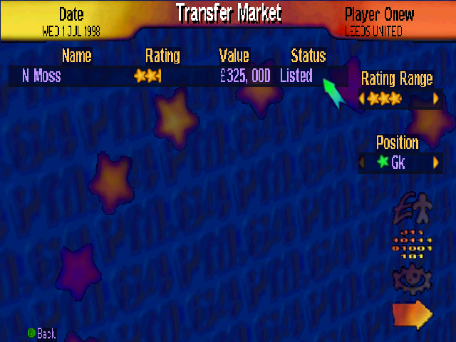 Screenshot Premier Manager 64