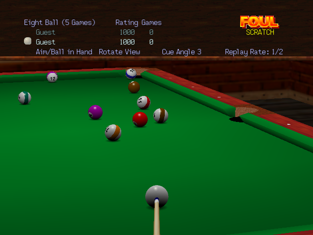 Screenshot Virtual Pool 64