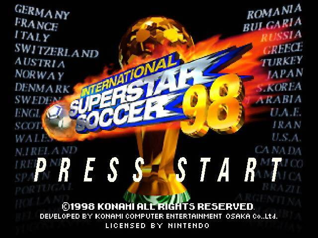 Screenshot International Superstar Soccer 98